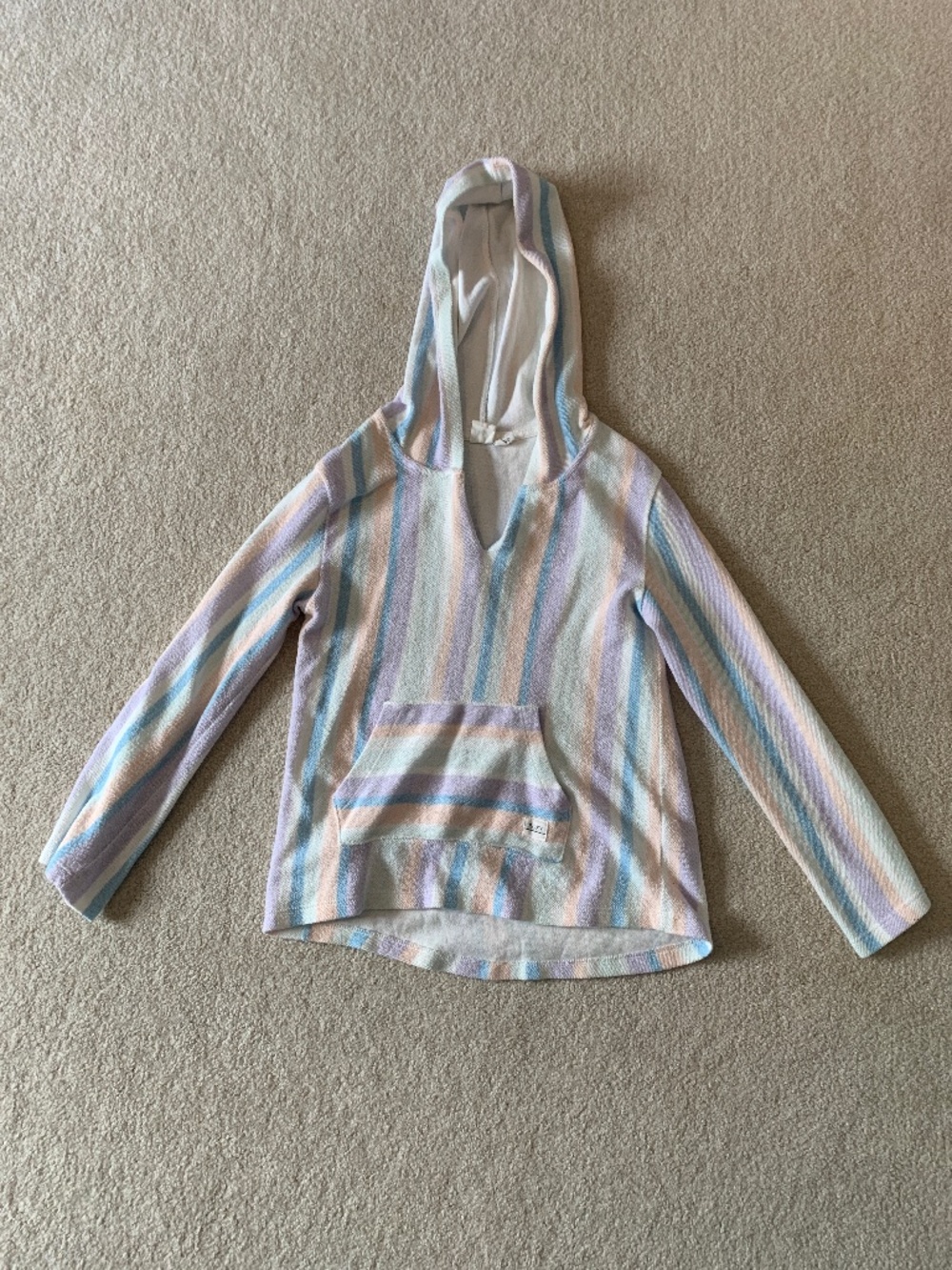 Roxy Swim Coverup Striped Kids Size M
